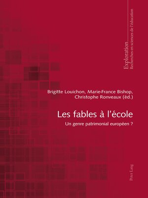 cover image of Les fables à l'école